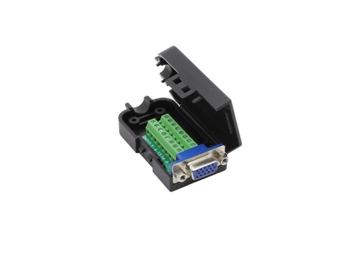 High Density DB15 VGA Female 3 Row D-Sub Solderless Breakout Terminal Block Connector DIY Kit ( High Density DB15 Female 1 PC )