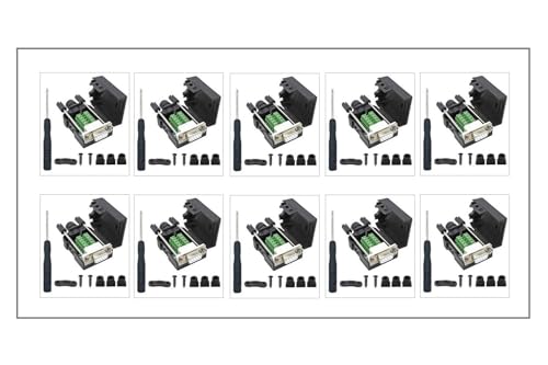 CompuCablePlusUSA.com 10PCS DB9 Female Breakout Connectors ¡V Solderless RS232 Serial Adapters.