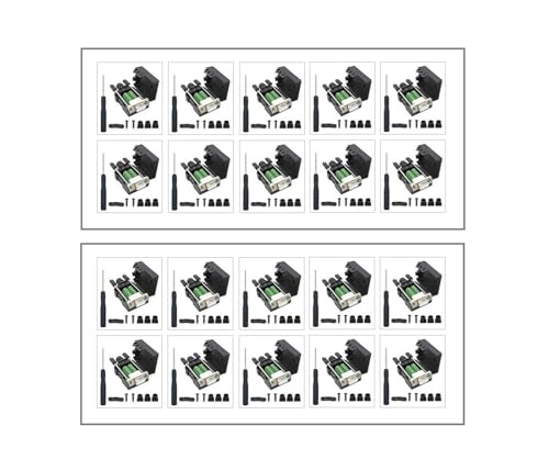 20PCS DB9 Female Breakout Connectors ¡V Solderless RS232 Serial Adapters.
