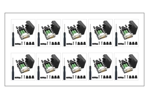CompuCablePlusUSA.com DB9 Breakout Connector Pack ¡V 10PCS Male RS232 Adapters.