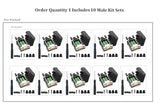 CompuCablePlusUSA.com DB9 Breakout Connector Pack Male RS232 Adapters, Order Quantity 1 Includes 10 Male Kit Sets.