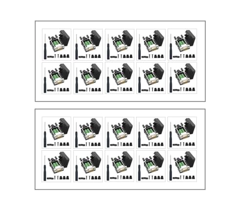 20PCS DB9 Male Breakout Connectors ¡V Solderless RS232 Serial Adapters.