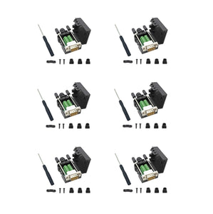 6PCS DB9 Male Breakout Connectors – Solderless RS232 Serial Adapters.