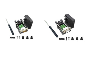 DB9 1 PC Male 1 PC Female Breakout Connectors – Solderless RS232 Serial Adapters.