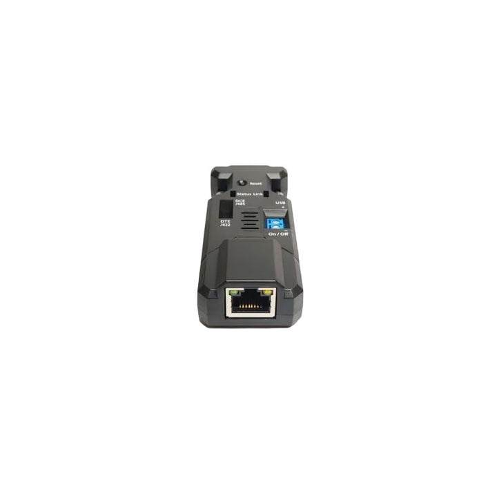 CompuCablePlusUSA RJ45 to RS-422/RS-485 Industrial Ethernet Converter Adapter Modbus RTU TCP UDP HTTP HTTPS S2E485V2 RS422 RS485 Serial Device Gateway, DB9 Male Connection, Mini USB, 5-40 VDC Power Input, DCE DTE Hardware Toggle Switch.