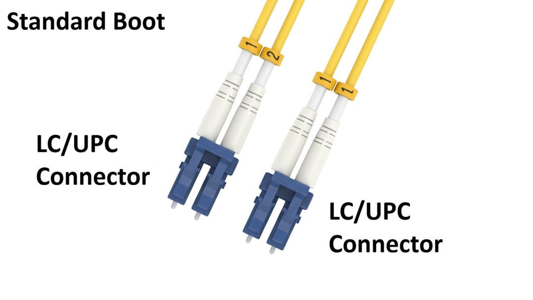 CompuCablePlusUSA.com OS2 Single-Mode Fiber Patch Cable LC to LC Standard Boot.