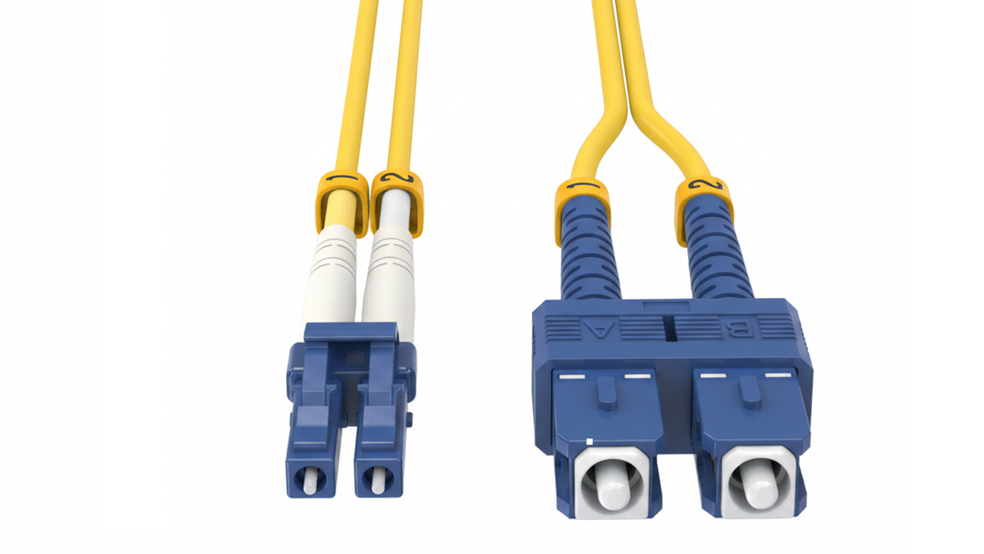 LC to SC Single Mode Fiber Optic Patch Cable - Duplex OS2 9/125 ...