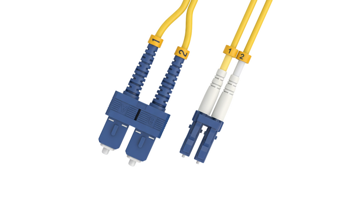 CompuCablePlusUSA.com OS2 Single-Mode Fiber Patch Cable LC to SC. 