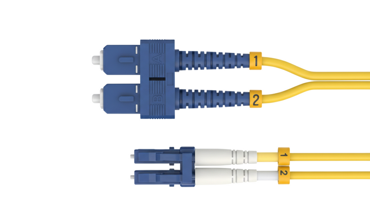 CompuCablePlusUSA.com OS2 Single-Mode Fiber Patch Cable LC to SC. 