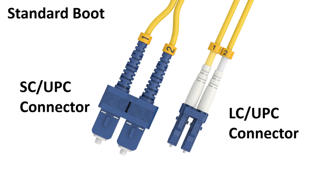 CompuCablePlusUSA.com OS2 Single-Mode Fiber Patch Cable LC to SC. 