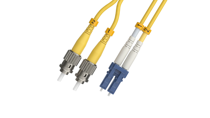 CompuCablePlusUSA.com OS2 Single-Mode Fiber Patch Cable LC to ST.