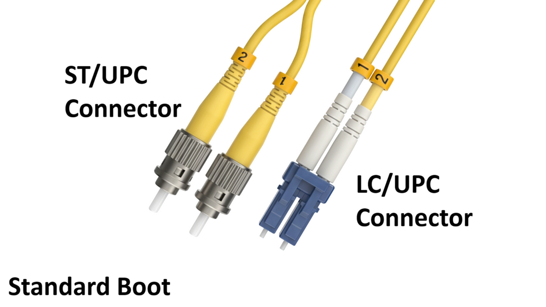CompuCablePlusUSA.com OS2 Single-Mode Fiber Patch Cable LC to ST.
