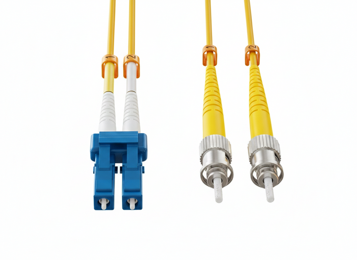 CompuCablePlusUSA.com Short Boot LC to ST Single Mode Fiber Optic Patch Cable Duplex OS2 9/125 Core.