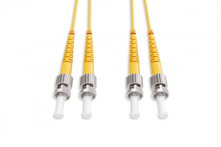 CompuCablePlusUSA.com Short Boot ST to ST Single Mode Fiber Optic Cable OS2 Duplex Corning Glass.
