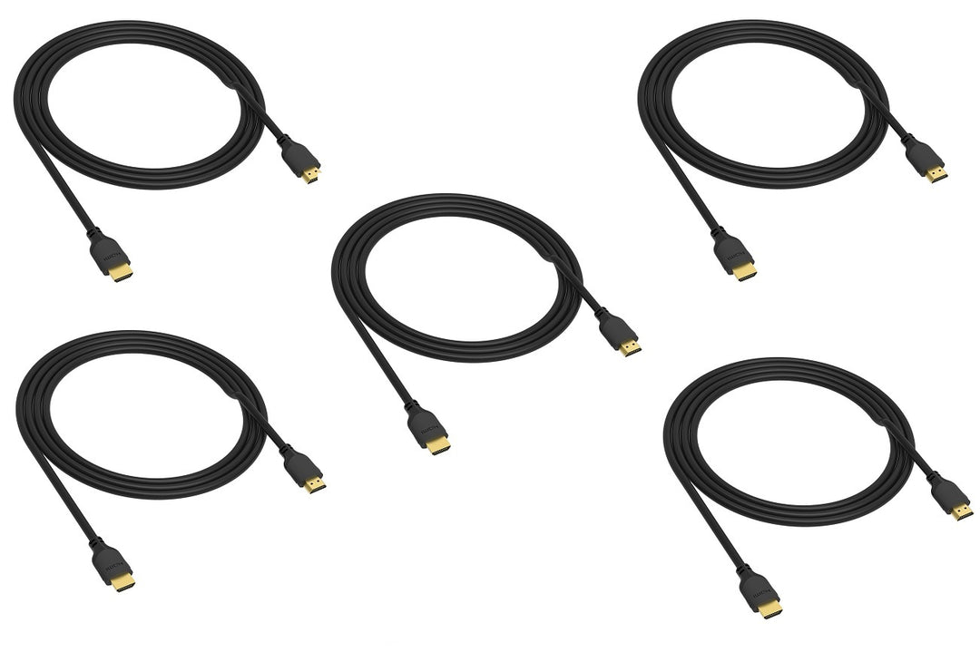 6 Feet 5 Piece / Pack 4K HDMI Cable.