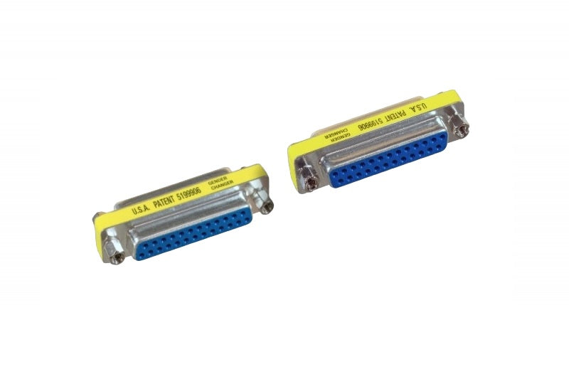 D-Sub Serial Mini Gender Changer Coupler Adapter (Mini Gender Changer, 6 PCS/Pack) (DB25, Female to Female)