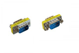 D-Sub Serial Mini Gender Changer Coupler Adapter (Mini Gender Changer, 6 PCS/Pack) (DB9, Male to Male)
