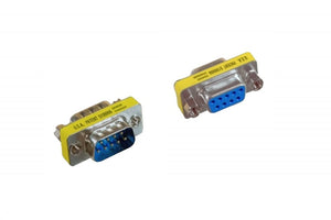 D-Sub Serial Mini Gender Changer Coupler Adapter (Mini Gender Changer, 6 PCS/Pack) (DB9, Male to Female)