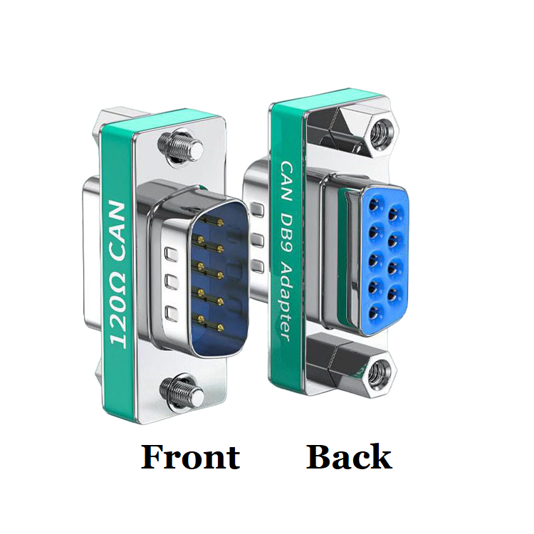 DB9 Male to Female Built-in 120 Ω (OHM) CAN Bus Terminating Resistor ...