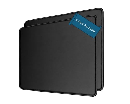 CompuCablePlusUSA.com 2-PACK per Order for Black Mouse Pad with a blue label on a white background.