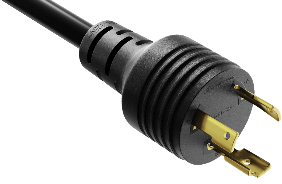 CompuCablePlusUSA NEMA L5-15P Twist-Lock Power Adapter Cord 