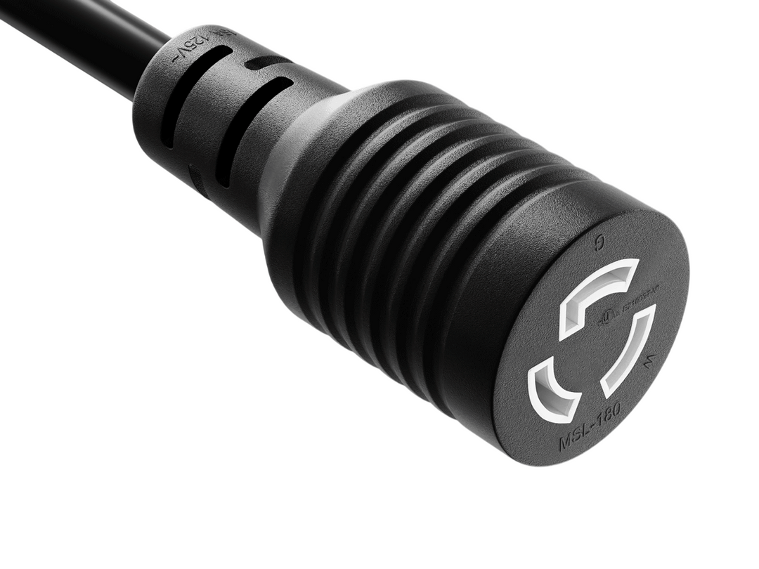 CompuCablePlusUSA NEMA L5-15R Twist-Lock Power Extension Cord