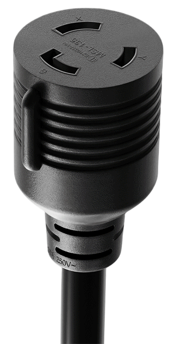 CompuCablePlusUSA NEMA L6-30R Twist-Lock Heavy-Duty Power Extension Cord 