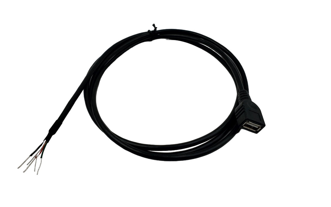 CompuCablePlusUSA.com USB-A 2.0 Female Socket to Lead Wires with 4P + 1 Drain Wire with length option in 6 Feet and 10 Feet (1 PC/Pack).