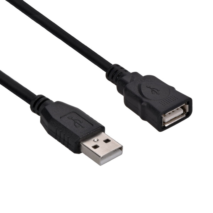 CompuCablePlusUSA USB 2.0 Active Extension Repeater Type A Male to Type A Female Cable 480Mbps Black