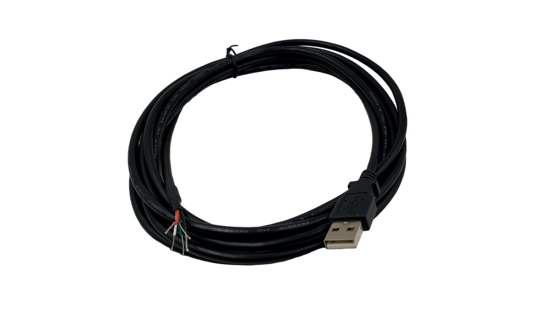 CompuCablePlusUSA.com USB-A 2.0 Male Plug to Lead Wires with 4P + 1 Drain Wire with length option in 6 Feet and 10 Feet (1 PC/Pack).