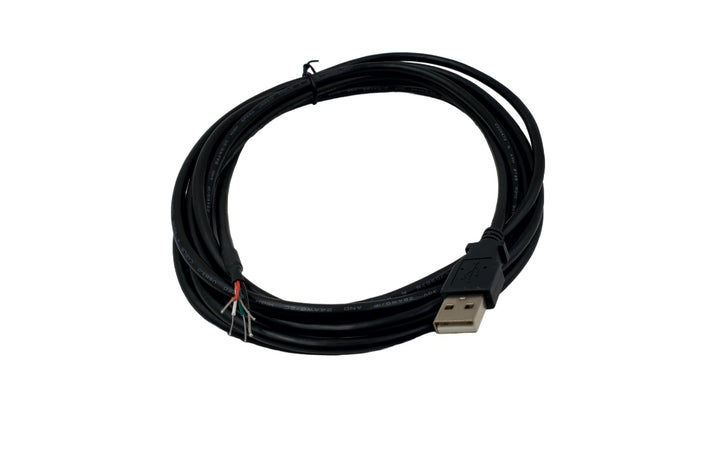 CompuCablePlusUSA.com USB-A 2.0 Male Plug to Lead Wires with 4P + 1 Drain Wire with length option in 6 Feet and 10 Feet (1 PC/Pack).