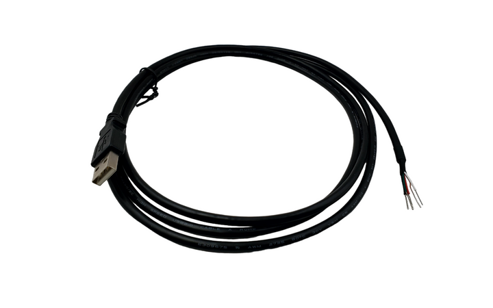 CompuCablePlusUSA.com USB-A 2.0 Male Plug to Lead Wires with 4P + 1 Drain Wire with length option in 6 Feet and 10 Feet (1 PC/Pack).