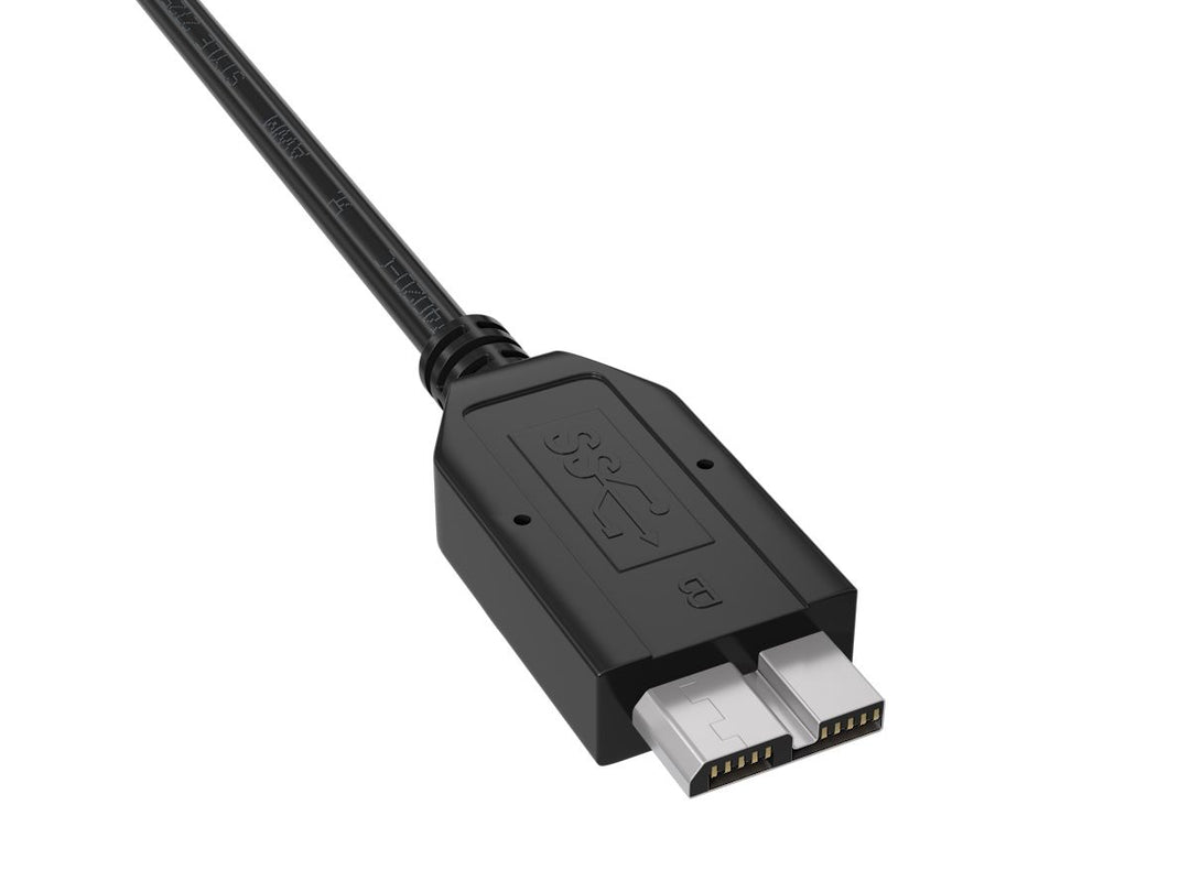 CompuCablePlusUSA USB 3.0 Type A Male to Micro B Male Cable 4.8Gbps Black.