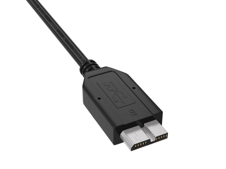 CompuCablePlusUSA USB 3.0 Type A Male to Micro B Male Cable 4.8Gbps Black.