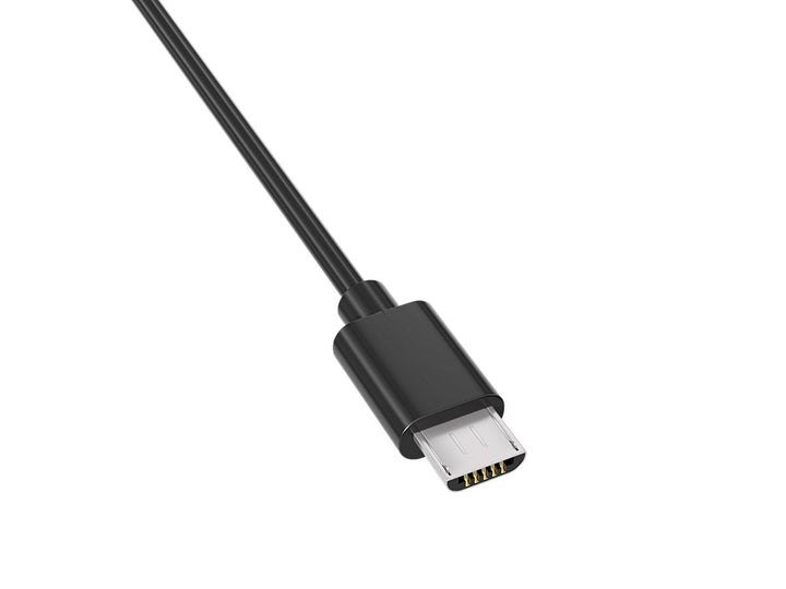 CompuCablePlusUSA USB 2.0 Type C Male to Micro B Male Cable 480Mbps Black.
