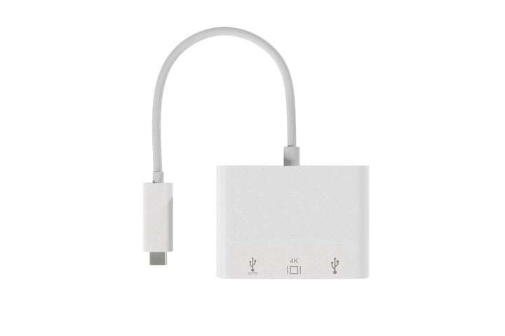 CompuCablePlusUSA.com 3-in-1 USB-C Adapter ¡V HDMI 4K, USB-A 3.0, and 100W USB-C PD Charging Port for Data & Power