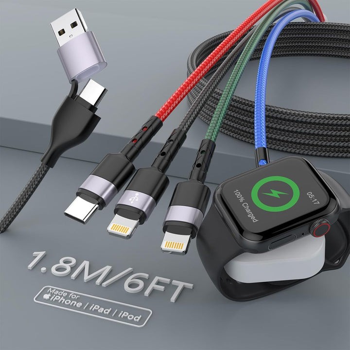 CompuCablePlusUSA.com Multi Charging Cord 1.8M/6FT.