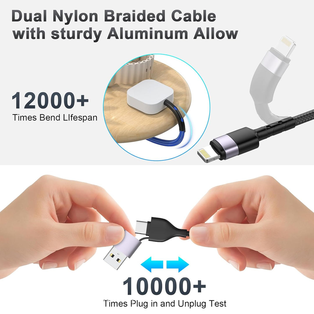 CompuCablePlusUSA.com Durable Multi Charging Cords.