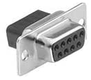 DB9 female crimp connector.