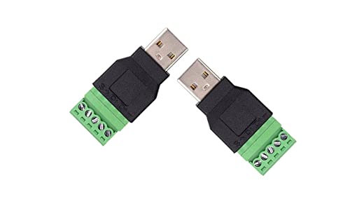 USB 2.0 Male Screw Terminal x 2 PCS