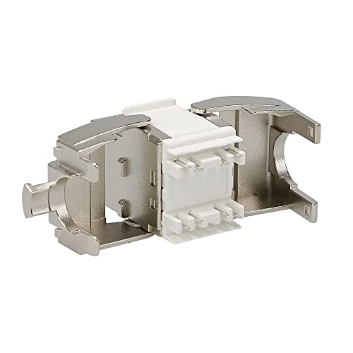 CAT.8 Ethernet Connectors RJ45 Toolless Shielded Keystone Jack, 2 PCS/Pack