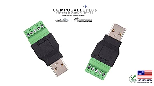 USB 2.0 Male Screw Terminal x 2 PCS