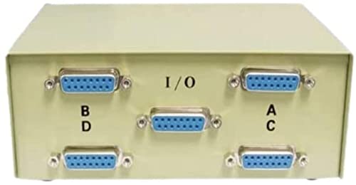 D Sub Patch Box D-Sub Switch Box DB15 Female 4 Way – CompuCablePlusUSA- Providing ...