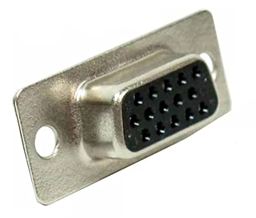 High Density DB15 Female Solder Type Shielded Metal Elbow Hood