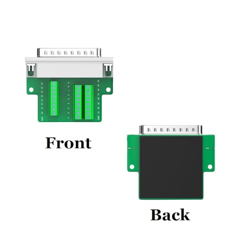 CompuCablePlusUSA.com DB25 Male Solderless Type Shielded Metal Hood Solderless Breakout Connector RS232 D-SUB Serial Adapter (DB25, Male)