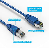 CAT. 6A Shielded Ethernet Cable Blue (Compare at Amazon Price Save 10%)