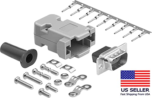 D-Sub Crimp Connector Kit (9/HD15/15/25/37/50Pin) Plastic Hood DIY