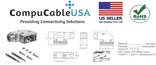 Right angle metal hood, shielded hood, screws