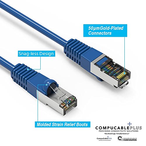 CAT. 5E Shielded Ethernet Cable Blue