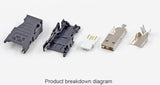 USB Connector DIY Kit - Solder Type x 2 PCS